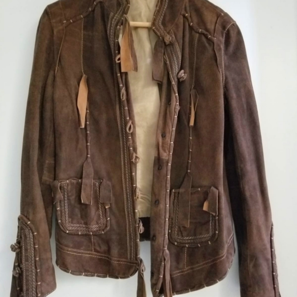Exclusive leather jacket by italian custom designer